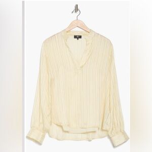 7 For All Mankind Holiday Stripe Long Sleeve Top